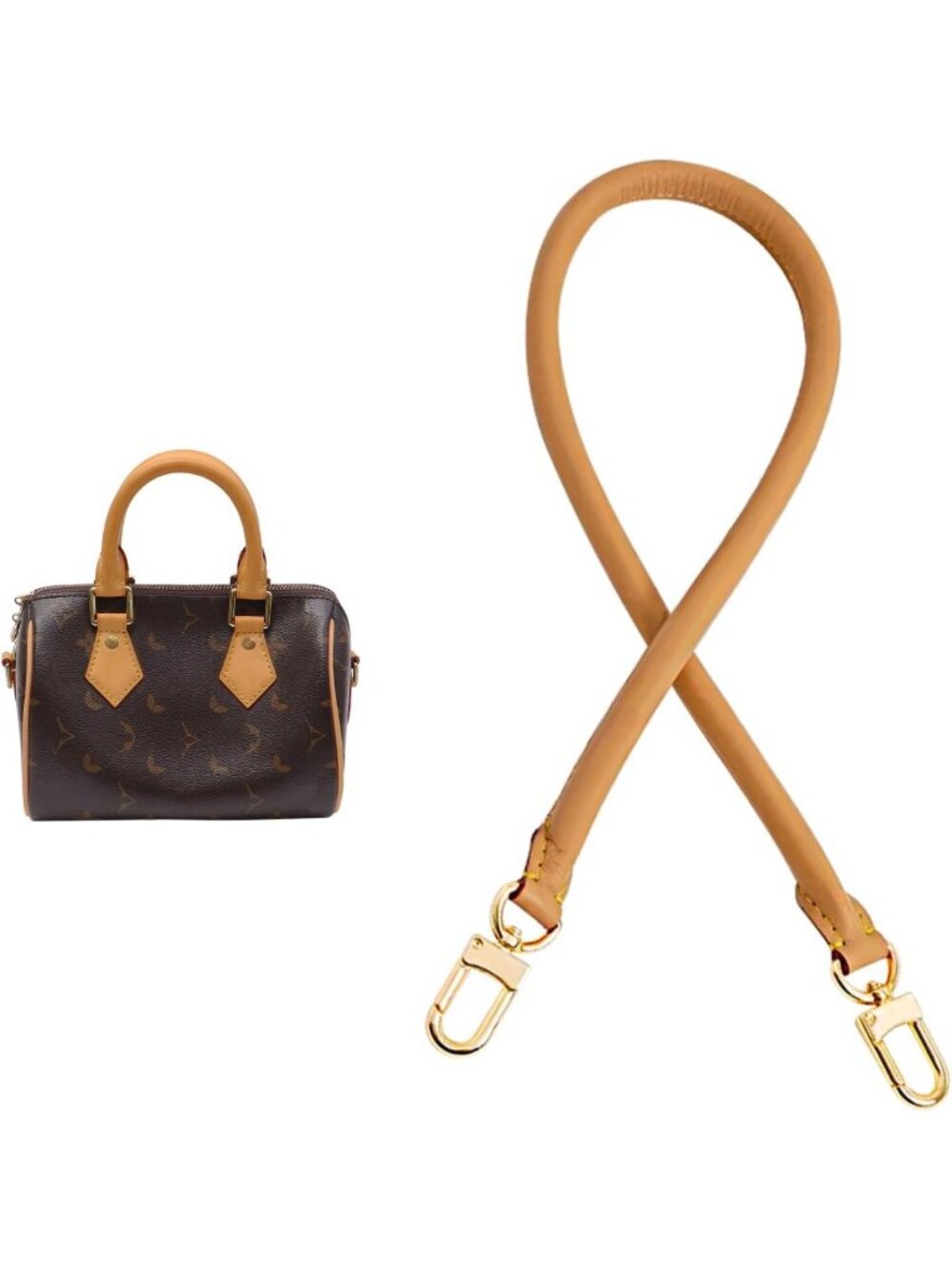 Vachetta Leather Shoulder Strap Replacement for Handbags - 27.5" Adjustable Bag